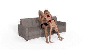 Her Aerial Oral Waterfall Sex Position