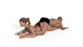 Lying Groundhog 180 Sex Position